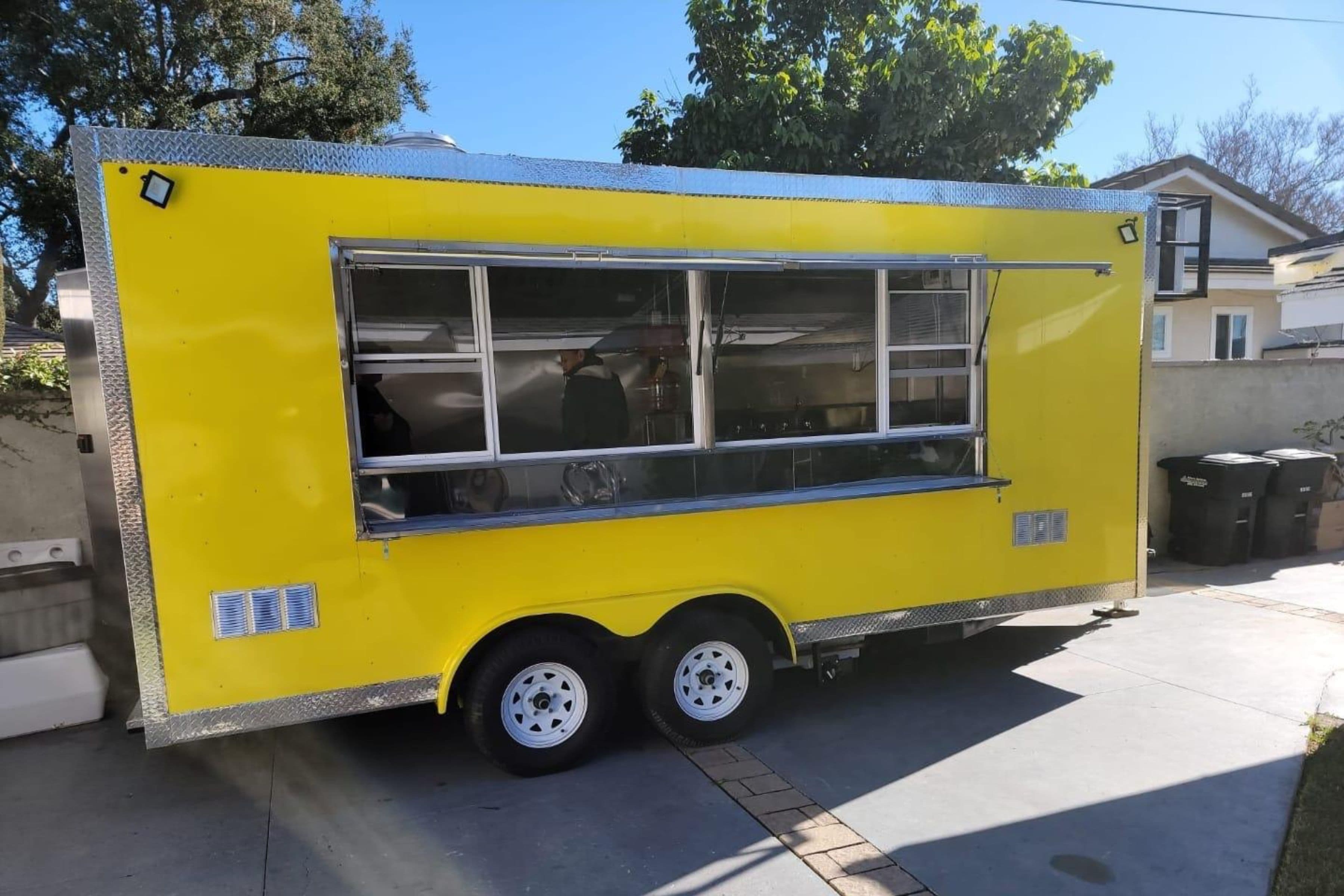 Completed custom food trailer build